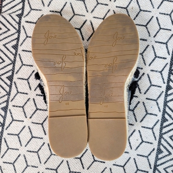 JOIE VIVIENNE FRINGE CHAMBRAY ESPADRILLE FLATS, SZ 10/ 40 EUR - Picture 11 of 13